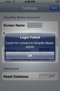 Connection Failure