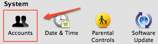 Mac - System Preferences - Accounts