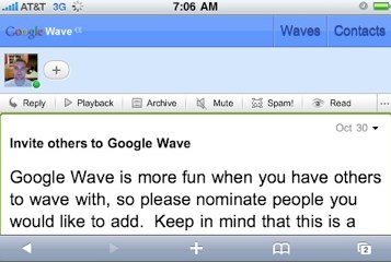 Google Wave iPhone Invites.jpg