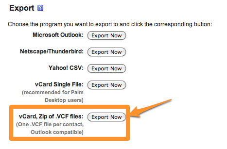 Export VCF Facebook Address Book.png