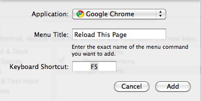 refresh button for mac chrome