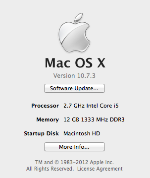 Mac OS X  Memory