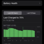 iPhone Battery Usage Statistics